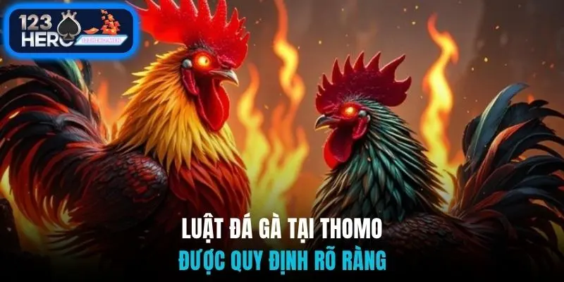 Luật đá gà tại Thomo được quy định rõ ràng