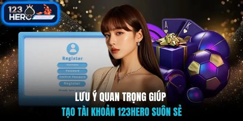 Lưu ý quan trọng giúp tạo tài khoản 123Hero suôn sẻ
