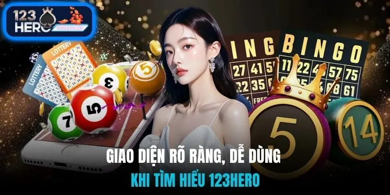 Giao diện rõ ràng, dễ dùng khi tìm hiểu 123Hero